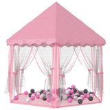 Princess Play Tent with 250 Balls Pink 133x140 cm 3107714