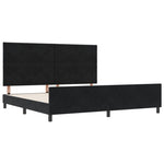 ZNTS Black Velvet Bed Frame 200x200 cm 3345031