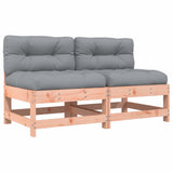 Middle Sofas with Cushions 2 pcs Solid Wood Douglas 825581