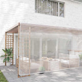 Clear Tarpaulin with Eyelets 6x10 m Polyethylene 4018531