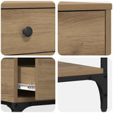 Console Table Artisan oak 75 x 34.5 x 75 cm Engineered wood 871297