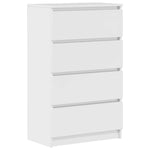 Sideboard High Gloss White 60x35x98.5 cm Engineered Wood 800537