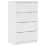 Sideboard High Gloss White 60x35x98.5 cm Engineered Wood 800537