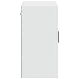 Kitchen Wall Cabinet with Glass Door Porto High Gloss White 854089
