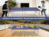 Professional Table Tennis Table, Foldable Movable Ping Pong Table Indoor Outdoor Regulation Size, W5817P501576