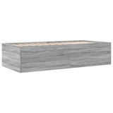 Daybed with Drawers without Mattress Grey Sonoma 75x190 cm Small Single 3280893
