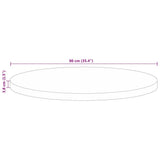 Table Top 90x3.8 cm Round Solid Wood Reclaimed 370045