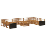 Sofa Sets 11 pcs Solid Acacia Wood 3383932