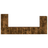 TV Cabinet Set 4 pcs Smoked Oak Engineered Wood 3409119