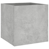 Planter Box Concrete Grey 40x40x40 cm Engineered Wood 808796
