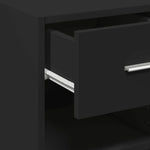ZNTS Sideboard Black 30x42.5x93 cm Engineered Wood 846307