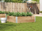 Garden Planter 100x100 cm Solid Wood Pine 3295399