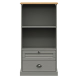 Bookcase VIGO Grey 60x35x114.5 cm Solid Wood Pine 353186
