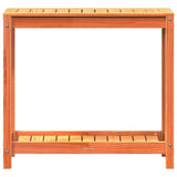 Potting Table with Shelf Wax Brown 82.5x35x75 cm Solid Wood Pine 844629