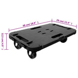 Transport Trolleys 5 pcs Black Polypropylene 300 kg 3157522