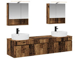 Bathroom Cabinet Set 5 pcs Old Wood Engineered Wood 3406605