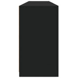 Sideboard with LED Lights Black 181.5x37x67 cm 3209038