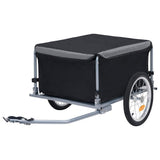 Bike Trailer Black and Grey 65 kg 92590