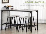 Five-Piece Industrial-Style Bar Table Set - Grey/Black T3398P342416