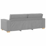 Sofa Set with Cushion 3 pcs Grey 220 x 78 x 84 cm Fabric 3324617