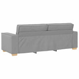 Sofa Set with Cushion 3 pcs Grey 220 x 78 x 84 cm Fabric 3324617
