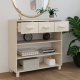 Console Table HAMAR Honey Brown 90x35x90 cm Solid Wood Pine 340464