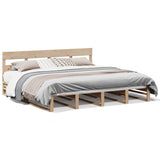 Bed Frame without Mattress 180x200 cm Super King Solid Wood Pine 3302303
