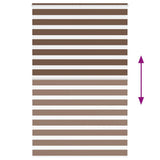 Zebra Blind Brown 140x200 cm Fabric Width 135.9 cm Polyester 4014373