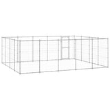 Outdoor Dog Kennel Galvanised Steel 24,2 m 3082319