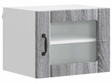 Wall Glass Cabinet LUCCA Grey Sonoma 40 x 31 x 40 cm 884846