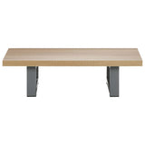 Two Piece Bathroom Furniture Set Ceramic Oak 279330