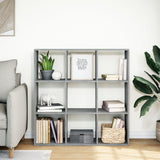 Room Divider Bookcase Concrete Grey 102x29x103.5 cm Engineered Wood 858042