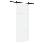 Sliding Door Manual White and black 83 x 211 cm 3333283