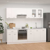 8 Piece Kitchen Cabinet Set Lyon White Engineered Wood 3067647