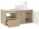 Bathroom Furniture Set 2 pcs Sonoma Oak Engineered Wood 3404096