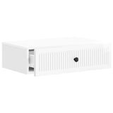 Wall-Mounted Side Table High Gloss White 59 x 34.5 x 17 cm 897979