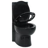 WC Ceramic Toilet Bathroom Corner Toilet Black 141134