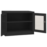 Office Cabinet Anthracite 90x40x70 cm Steel 335929