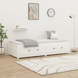 Day Bed without Mattress White 90x190 cm Single Single Solid Wood Pine 821595