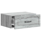 Wall-Mounted Bedside Cabinet 2 pcs Grey Sonoma Engineered Wood 899308
