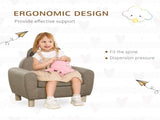 Kids Sofa Toddler Chair Children Armchair for Preschool Bedroom Playroom with Ear Modeling Wood T3398P347653