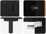 Highboard Black Oak 69.5 x 34 x 180 cm Engineered Wood 3416095