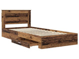Bed Frame with Drawer with Headboard Manual Engineered Wood 3410364