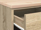 Garage Storage Cabinet Sonoma Oak 40x51x85 cm Solid Wood Pine 860591