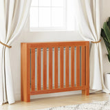 Radiator Cover Wax Brown 108.5x19x84 cm Solid Wood Pine 844492