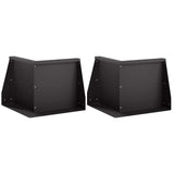 Retaining Wall 2 pcs 50 x 50 x 50 cm Steel Black 8015186