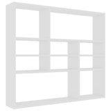 Wall Shelf White Engineered Wood Medium Wall Shelf Rectangular 802939