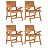 5 Piece Garden Dining Set Solid Wood Acacia 3156858