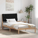 Bed Frame with Upholstered Headboard Brown 100 x 200 cm 878841
