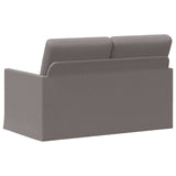 2 Seater Sofa Taupe 130 x 81 x 82 cm Fabric 42041046